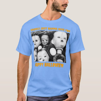 Ghoul Doll Heads Happy Halloween T-Shirt