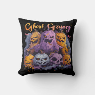 Ghoul Gang | ExDesigner | Halloween Throw Pillow