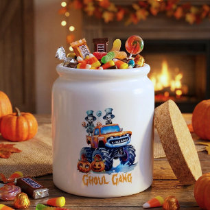 Ghoul Gang Halloween Candy Jar for Kids