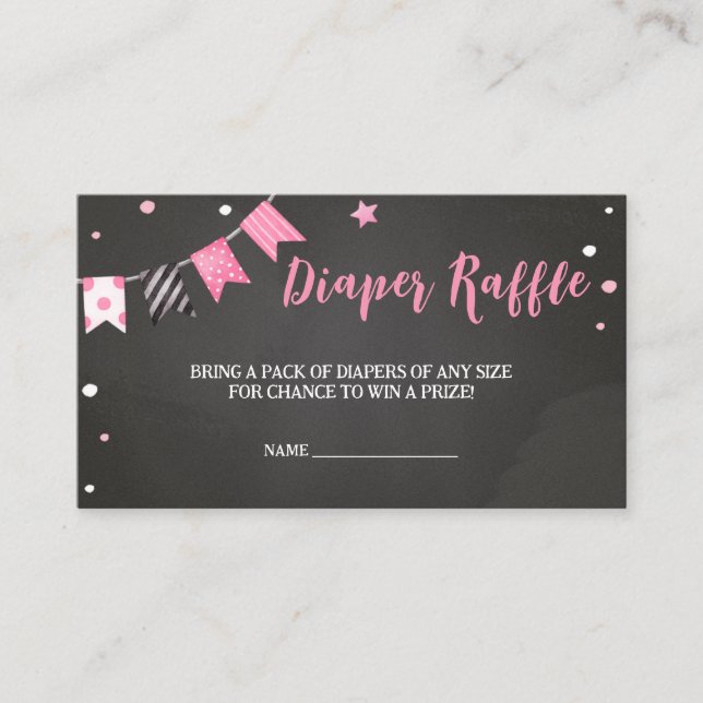 Ghoul Ghost Halloween Baby Shower Diaper Raffle Enclosure Card (Front)