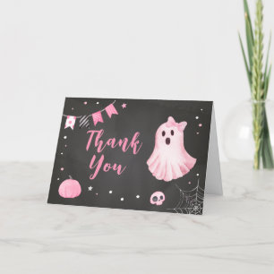 Ghoul Ghost Halloween Baby Shower Thank You Card