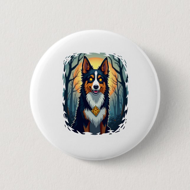 Ghoul Greyhound Dash Button (Front)