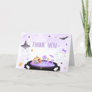 Ghoul Halloween Baby Shower Thank You Card