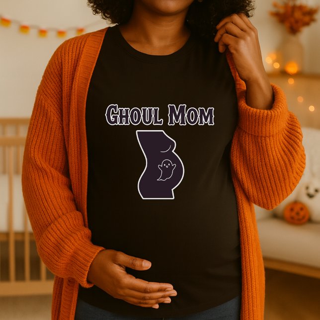 Ghoul Mom Halloween Maternity Spooky Pregnancy T-Shirt (Creator Uploaded)