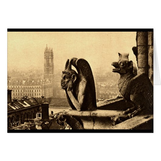 Ghoul Notre Dame, Paris France 1912 Vintage (Front Horizontal)