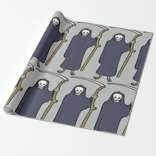 Ghoul Scary Person Wrapping Paper