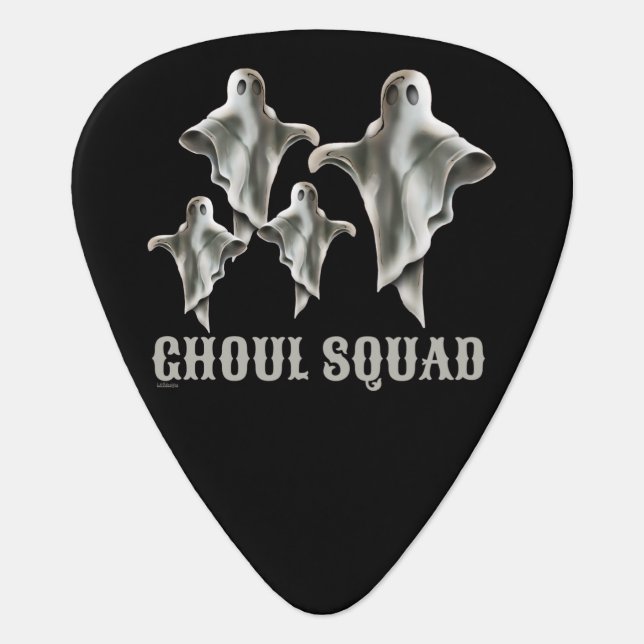 GHOUL SQUAD funny spooky ghost                     Guitar Pick (Front)