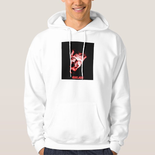 Ghoulardi (Red/Black) Customizable Basic Hoodie (Front)