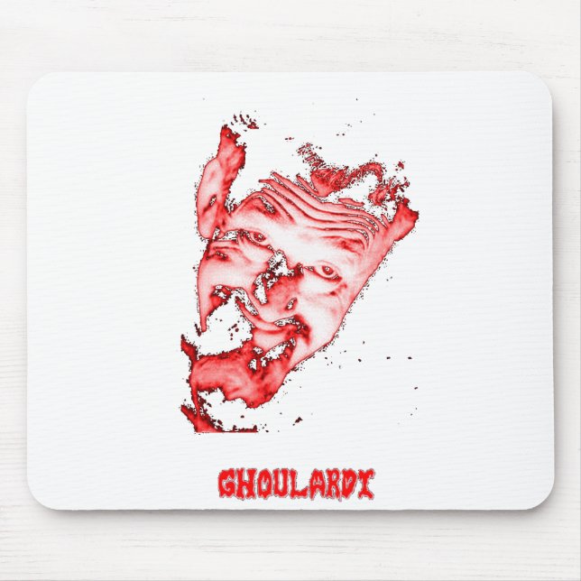 Ghoulardi (Red/Transparent) Customizable Mousepad (Front)