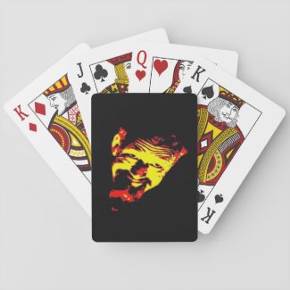 Ghoulardi (Red/Yellow) Playing Cards, Poker Playing Cards