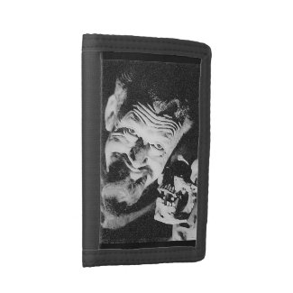 Ghoulardi (W/Skull-1) Black TriFold Nylon Wallet