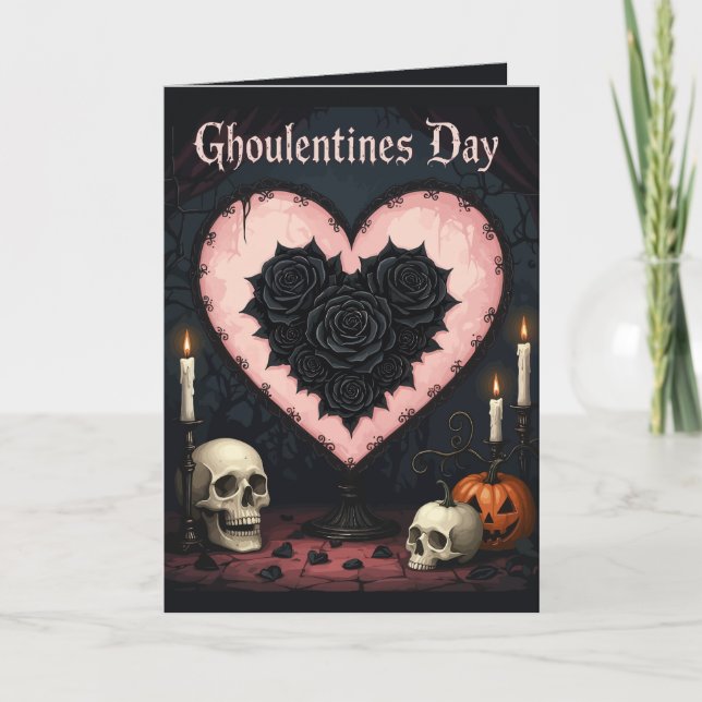Ghoulentines Day Altar To A Macabre Romance Card (Front)