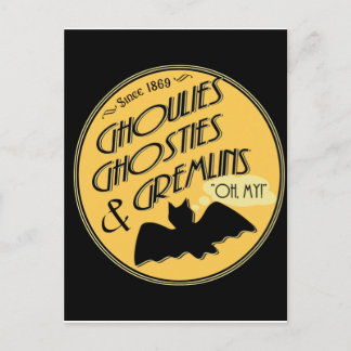 Ghoulies Ghosties and Gremlins Postcard