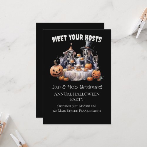 Ghoulish Annual Halloween Party Invitation