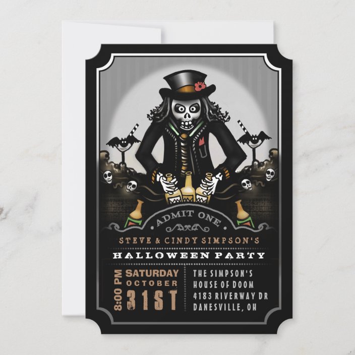 Ghoulish Fun Halloween Party Invitation | Zazzle.com