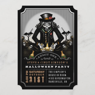 Ghoulish Fun Halloween Party Invitation