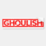 Ghoulish Stamp Bumper Sticker