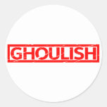 Ghoulish Stamp Classic Round Sticker