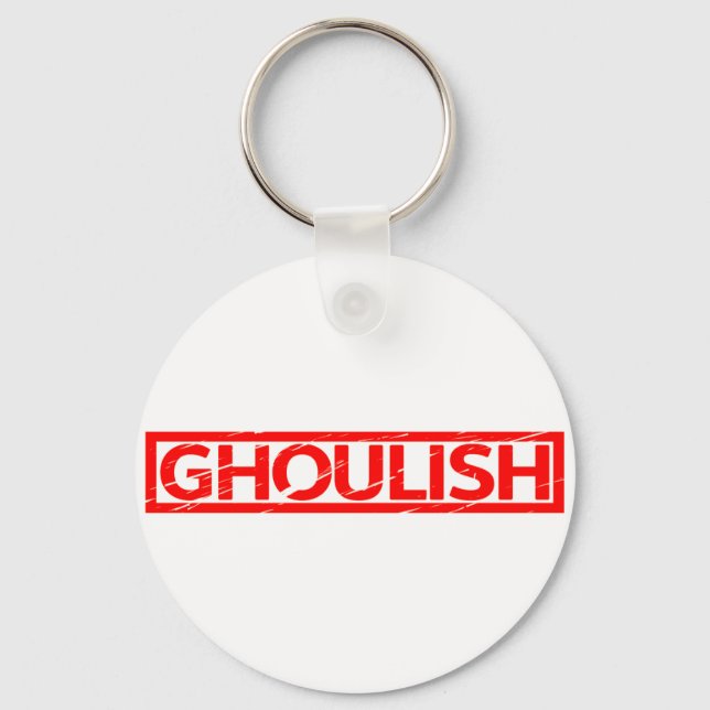 Ghoulish Stamp Keychain (Front)