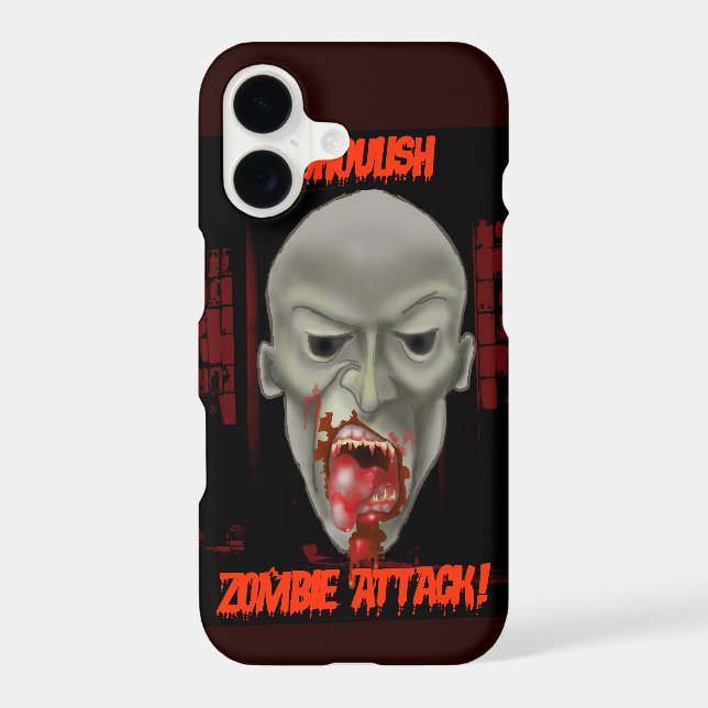 Ghoulish Zombie Attack Iphone Case (Back)