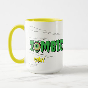 Ghoulishly Fun Funny Rippin' Zombie Halloween Mug