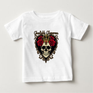 Ghoulishly Glamorous, Halloween Elegance Design Baby T-Shirt