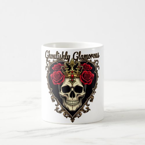 Ghoulishly Glamorous Halloween Elegance Design Coffee Mug