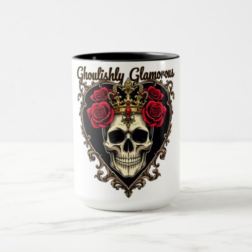 Ghoulishly Glamorous Halloween Elegance Design Mug