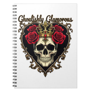 Ghoulishly Glamorous, Halloween Elegance Design Notebook