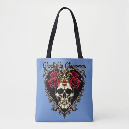 Ghoulishly Glamorous Halloween Elegance Design Tote Bag