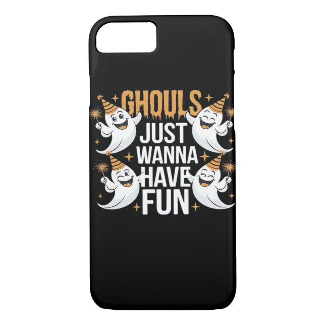 Ghouls Just Wanna Have Fun Autumn Vibes Case-Mate iPhone Case (Back)