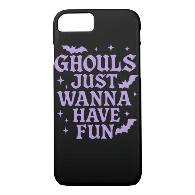 Ghouls Just Wanna Have Fun – Classic Halloween Tee Case-Mate iPhone Case (Back)