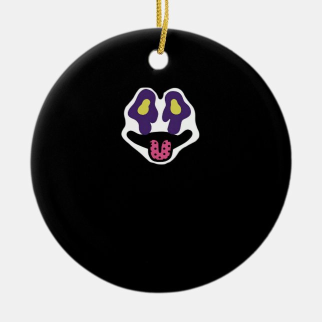 Ghouls Just Wanna Have Fun Design & Quote Ceramic Ornament (Front)