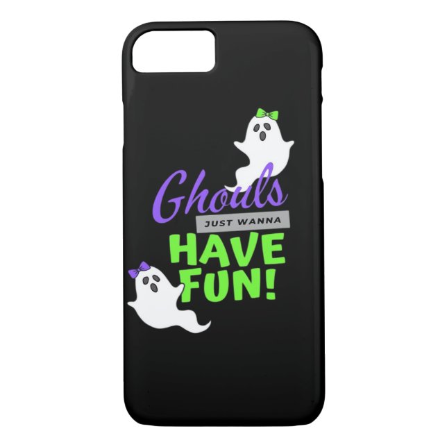 Ghouls Just Wanna Have Fun Funny Autumn Case-Mate iPhone Case (Back)