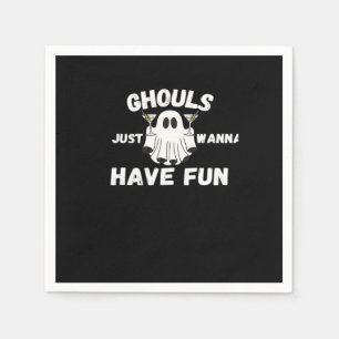 Ghouls Just Wanna Have Fun – Funny Halloween Cockt Napkins