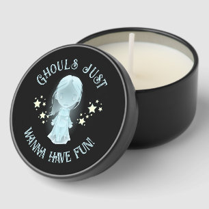 "Ghouls Just Wanna Have Fun!" Funny Halloween Mini Candle Favors