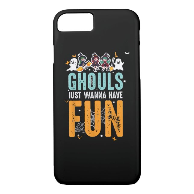 Ghouls Just Wanna Have Fun Funny Halloween Witches Case-Mate iPhone Case (Back)