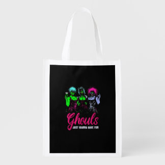 Ghouls Just Wanna Have Fun - Funny Vintage Hallowe Grocery Bag