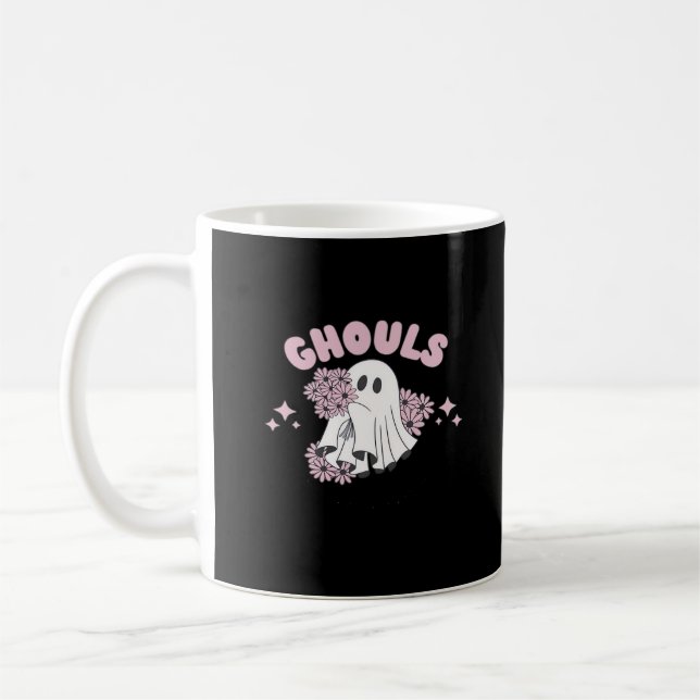 Ghouls Just Wanna Have Fun Halloween Art Basic Sty Coffee Mug (Left)