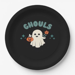 Ghouls Just Wanna Have Fun Halloween Art Funny Quo Paper Plates