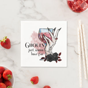 Ghouls Just Wanna Have Fun Halloween Napkins