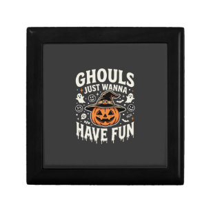 Ghouls Just Wanna Have Fun Halloween Pumpkin Gift Box