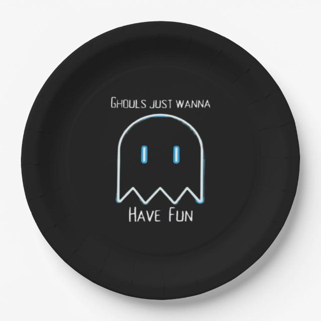 Ghouls Just Wanna Have Fun – Halloween Season Paper Plates (Front)