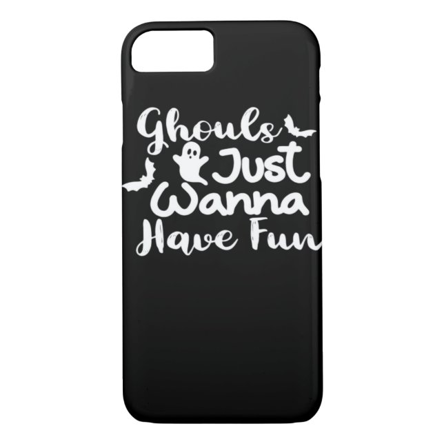 Ghouls Just Wanna Have Fun Halloween Sloth Style Case-Mate iPhone Case (Back)