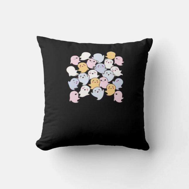 Ghouls Just Wanna Have Fun – Midnight Basic Style Throw Pillow (Front)