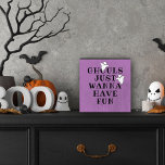 Ghouls Just Wanna Have Fun Purple Halloween Wooden Box Sign<br><div class="desc">This scary cute personalized wooden Halloween art decor features the quote "Ghouls just wanna have fun". Features stylish black text and light purple background color (colors can be customized) with two little ghosts.</div>