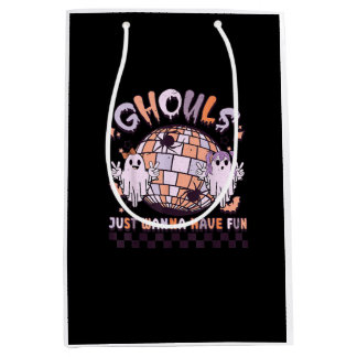 Ghouls Just Wanna Have Fun Retro Halloween Costume Medium Gift Bag