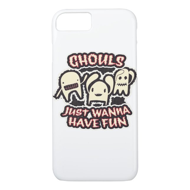 Ghouls Just Wanna Have Fun Retro Spooky Case-Mate iPhone Case (Back)