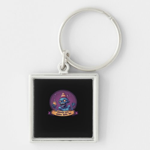 Ghouls Just Wanna Have Fun Sloth &amp; Funny Keychain