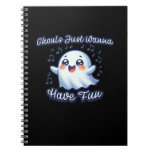 Ghouls Just Wanna Have Fun Sloth &amp; Slogan Notebook